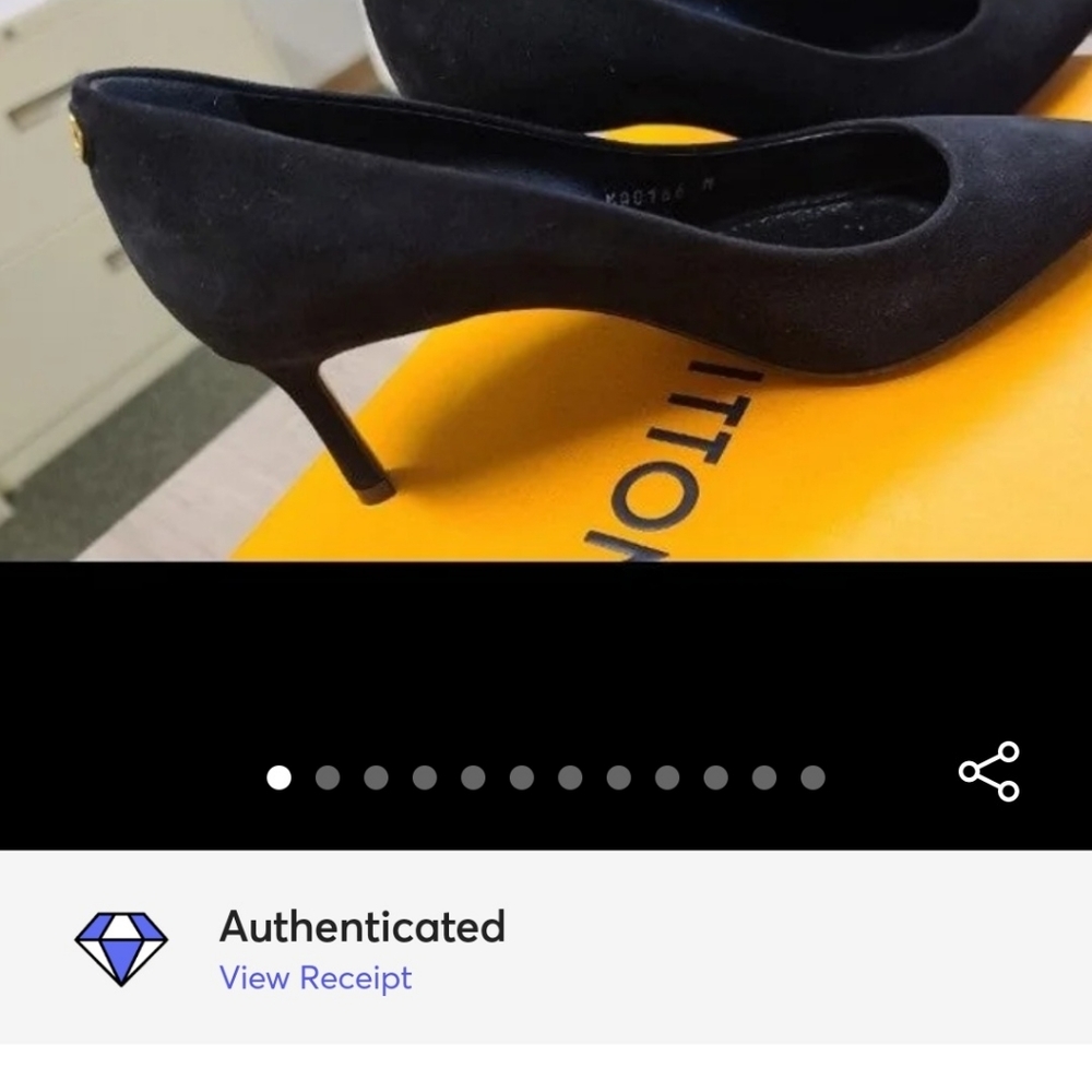 Louis Vuitton patent heels size 35.5